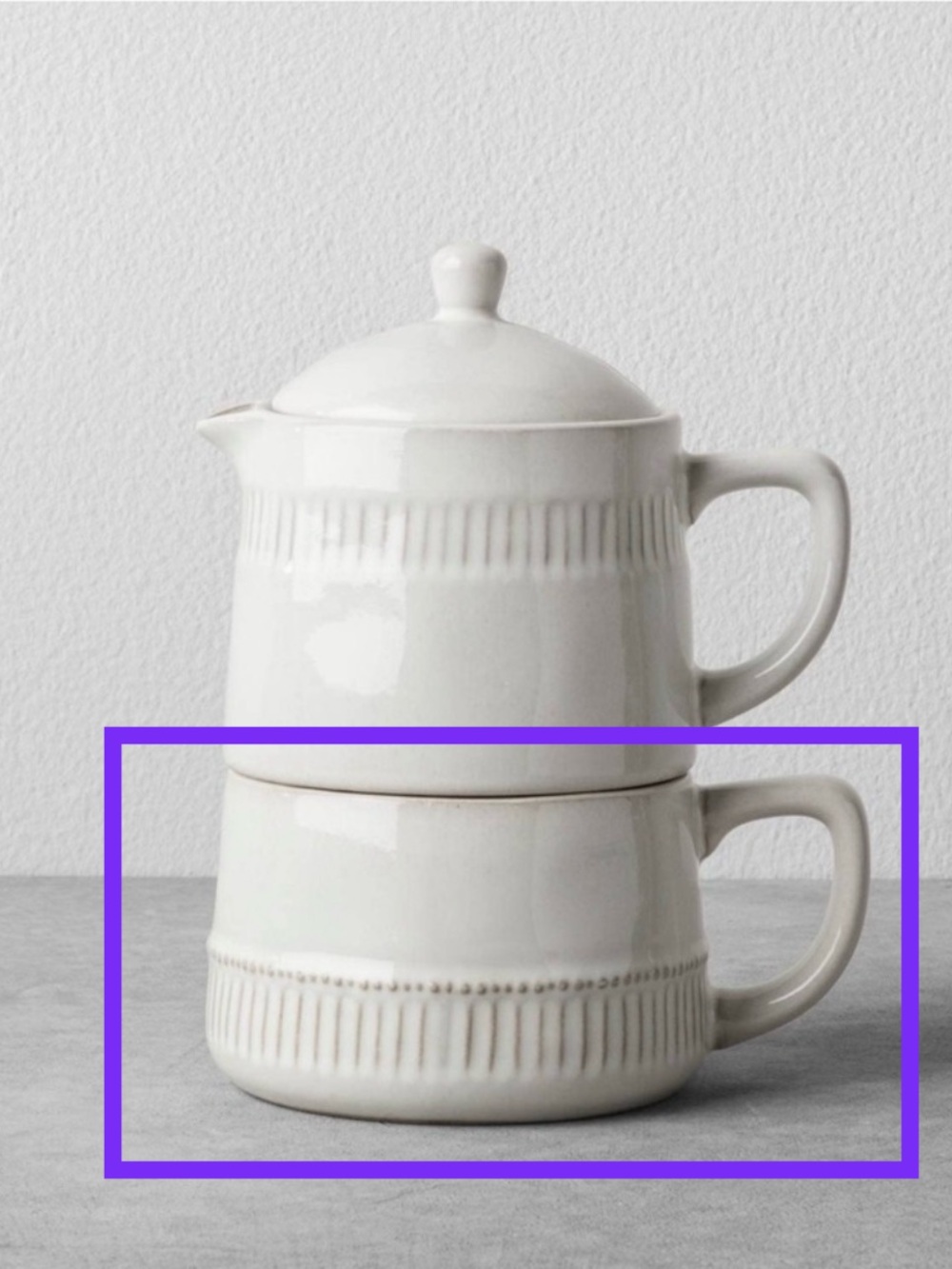 Hearth & Hand with Magnolia cream stoneware MUG Only - coffee pot not included